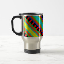 Caneca de café listrada do design
