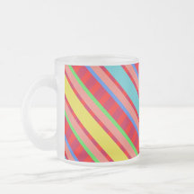 Caneca de café listrada do design