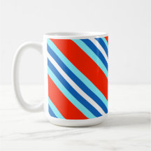 Caneca de café listrada do design