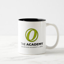Caneca de café preta e verde