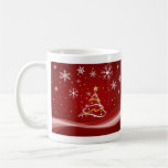 Caneca de café vermelha do sonho do Natal
