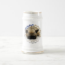 Caneca de cerveja bonito da cerveja do buldogue fr