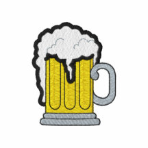 Caneca de cerveja camisa polo bordada