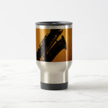 Caneca de cerveja, copo, ou caneca do saxofone