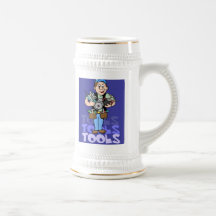 Caneca de cerveja da cara da ferramenta