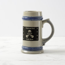 Caneca de cerveja da cerveja do geek do rock and r