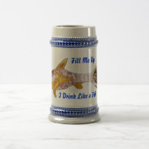 Caneca de cerveja da cerveja dos peixes de Sun