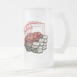 Caneca de cerveja da noite do jogo de póquer