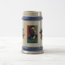 Caneca de cerveja de Flores do voto 4