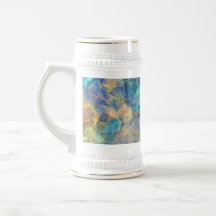 Caneca de cerveja do blushe de Fushia do mosaico