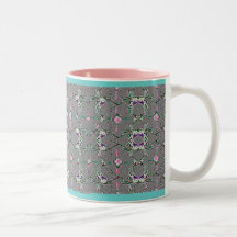 Caneca de cerveja floral do teste padrão do mosaic