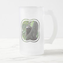 Caneca de cerveja Toed dois do fosco da preguiça