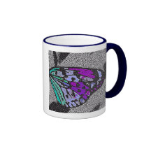 caneca de Cofffee da asa da borboleta