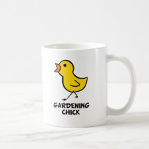 Caneca de jardinagem do pintinho