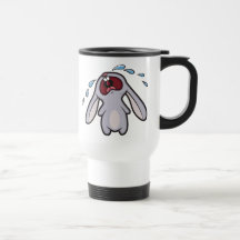 Caneca de viagem Bawling do coelho