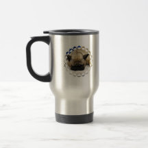 Caneca de viagem bonito do buldogue francês