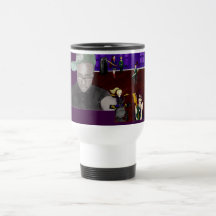 Caneca de viagem da ameaça do indeciso