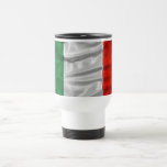 Caneca de viagem da bandeira de Italia