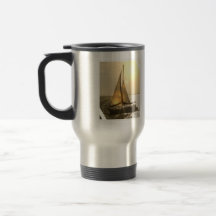 Caneca de viagem da navigação do crepúsculo