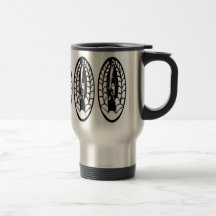Caneca de viagem do poder preto
