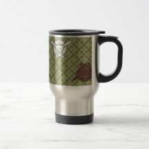 Caneca de viagem do teste padrão do quimono