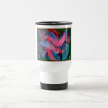 Caneca de viagem floral