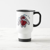Caneca de viagem Hearted quebrada do coelho