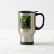Caneca de viagem inoxidável do cão australiano do 