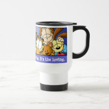 Caneca de viagem Loving dos feriados de Garfield L