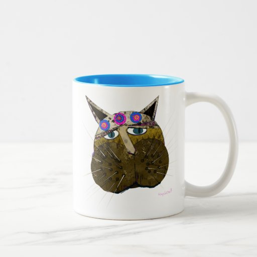 Caneca desalinhado do gato
