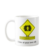 Caneca do acesso não autorizado canecas