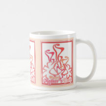 Caneca do buquê do lírio de Calla cor-de-rosa do d