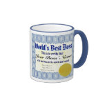 Caneca do certificado do chefe do mundo a melhor