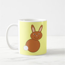 Caneca do coelho de felz pascoa