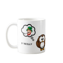 Caneca do Dia de São Patrício da coruja de O'Reill