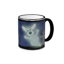 Caneca do fantasma do cemitério do Corgi (Wraparou