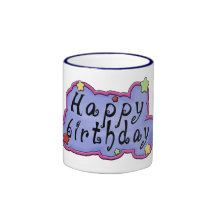Caneca do feliz aniversario