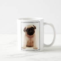Caneca do filhote de cachorro do Pug