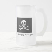 Caneca do fosco do costume do happy hour do pirata