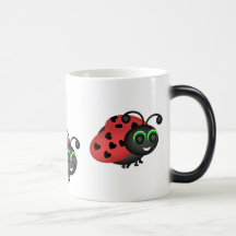 Caneca do inseto dos namorados