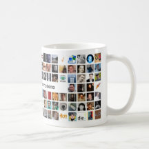 Caneca do mosaico do Twitter - personalizada