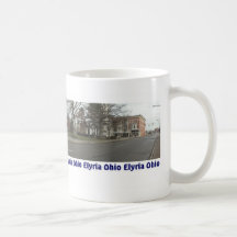 Caneca do panorama de Elyria Ohio