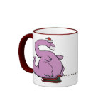 Caneca do papai noel do Brontosaurus