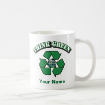 Caneca do pense verde