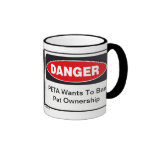 Caneca do perigo PETA