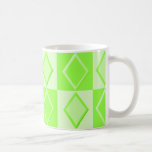 Caneca do teste padrão do diamante do KRW - limão