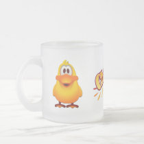 Caneca do vidro de fosco do pato canecas