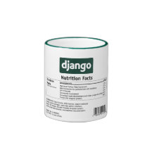 Caneca dos fatos da nutrição de Django