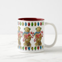 Caneca dos homens de pão-de-espécie do Natal