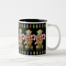 Caneca dos homens de pão-de-espécie do Natal